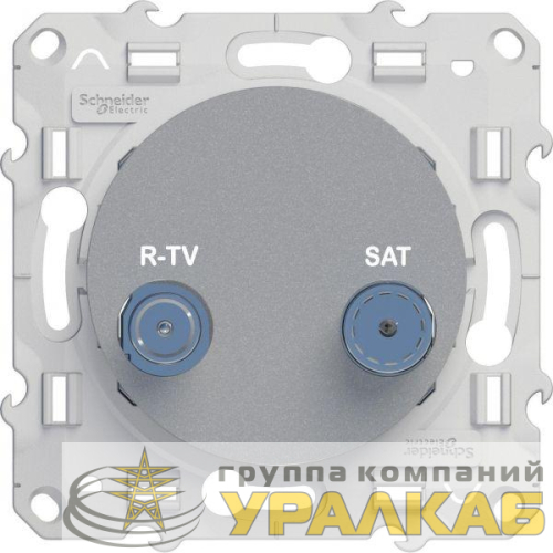 Механизм розетки СП R-TV-SAT Odace оконечная алюм. SchE 