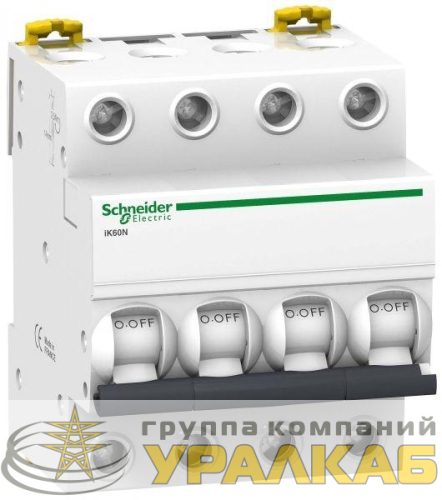 Выключатель автоматический модульный 4п C 16А 6кА iK60 Acti9 SchE 