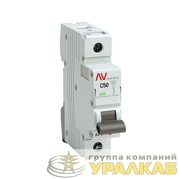 Выключатель автоматический модульный 1п C 50А 10кА AV-10 AVERES EKF 