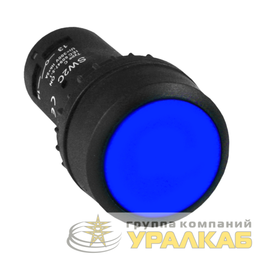 Кнопка SW2C-11 возвратная син. NO+NC EKF 