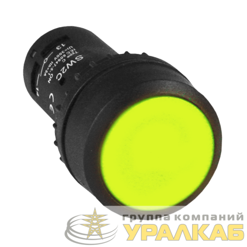 Кнопка SW2C-11 возвратная желт. NO+NC EKF 