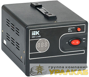 Стабилизатор напряжения 1ф 1.5кВА HUB переносной IEK 