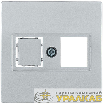Накладка комп. BOLERO НК45-1-БС RJ45 Cat5e/6 серебр. IEK 