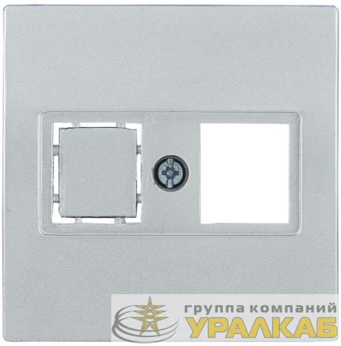 Накладка комп. BOLERO НК45-1-БС RJ45 Cat5e/6 серебр. IEK 