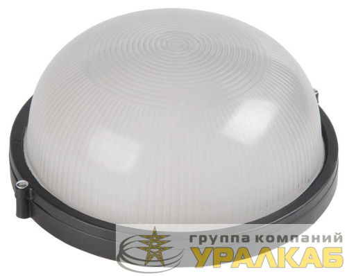 Светильник НПП 1101 100Вт E27 IP54 черн. круг IEK 