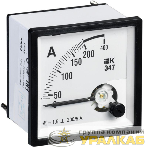 Амперметр Э47 96х96мм 200/5А кл. точн. 1.5 IEK 