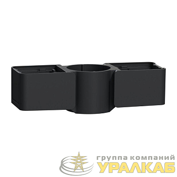 Заглушка блока Unica System+ двойная для колонн/мини-колонн антрацит SchE 