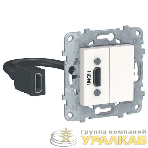 Механизм розетки HDMI UNICA NEW бел. SchE 