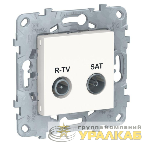 Механизм розетки R-TV/SAT UNICA NEW одиноч. бел. SchE 