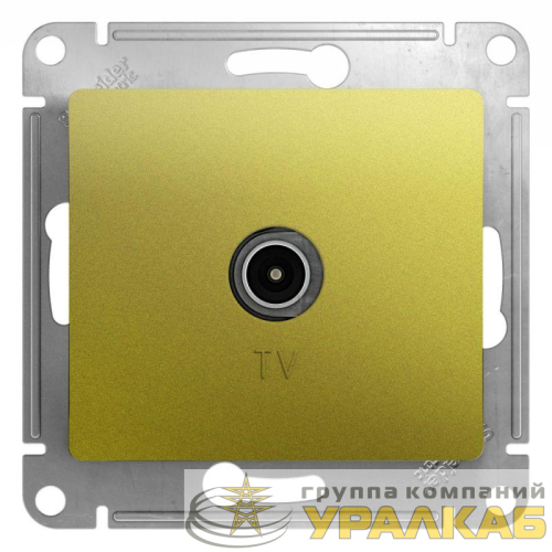 Механизм розетки TV Glossa оконечной 1DB фисташк. SchE 