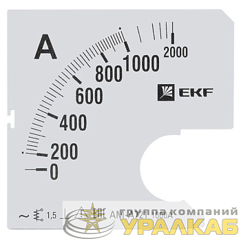 Шкала сменная для A721 1000/5А-1.5 PROxima EKF 