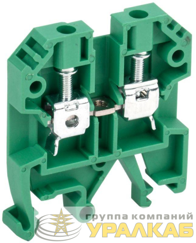 Клемма винтовая КВИ-4кв.мм зел. IEK 