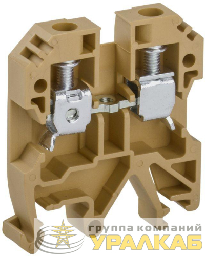 Клемма винтовая КВИ-6кв.мм желт. IEK 