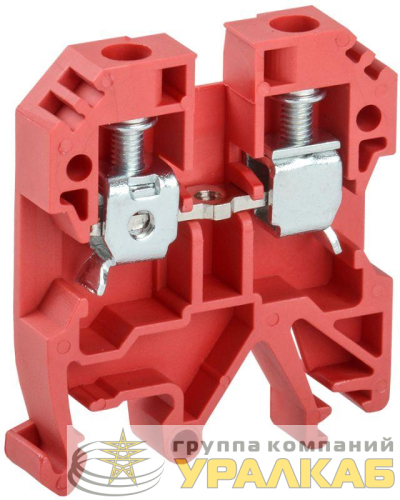 Клемма винтовая КВИ-6кв.мм красн. IEK 
