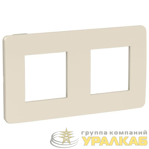 Рамка 2-м UNICA STUDIO беж./беж. SchE 