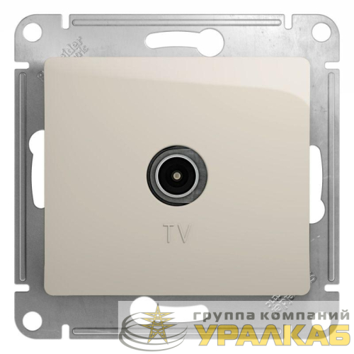 Механизм розетки TV 1-м СП Glossa оконечной 1DB молоч. SchE 