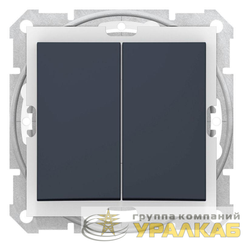 Выключатель 2-кл. СП Sedna 10А IP44 (сх. 5) 250В графит SchE 