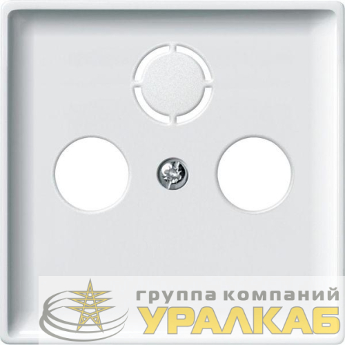 Накладка для мех. TV/FM роз. 2-3 м. Merten бел. SchE 