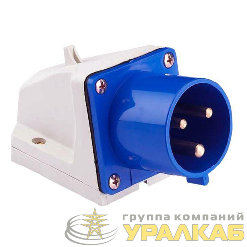 Вилка стационарная 523 32А 2P+PE 220В IP44 EKF 