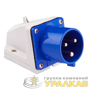 Вилка стационарная 523 32А 2P+PE 220В IP44 EKF 