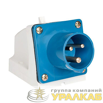 Вилка стационарная 513 16А 2P+PE 220В IP44 EKF 