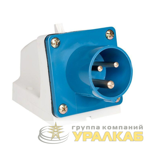 Вилка стационарная 513 16А 2P+PE 220В IP44 EKF 