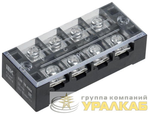 Блок зажимов БЗН ТВ-4504 4.5кв.мм 45A 4 пары IEK 