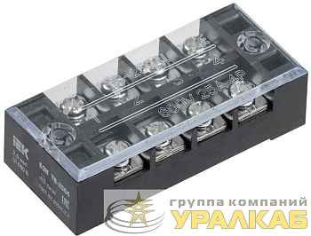Блок зажимов БЗН ТВ-2504 2.5кв.мм 25A 4 пары IEK 