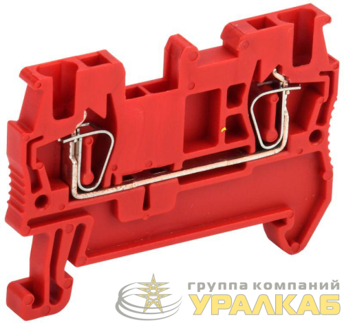 Клемма пружинная КПИ 2в-1.5 17.5А красн. IEK 