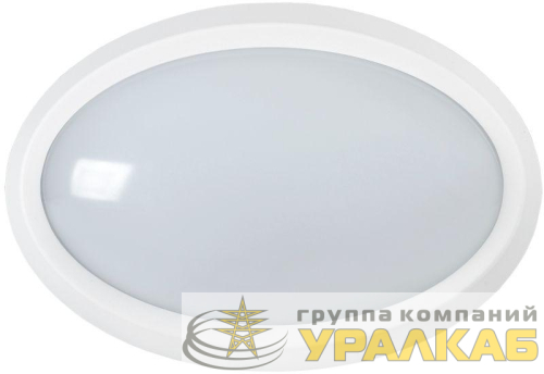 Светильник светодиодный ДПО 5040 12Вт 4000К IP65 овал бел. IEK 
