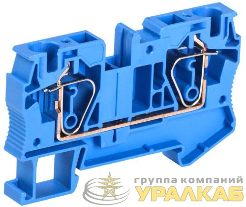 Клемма пружинная КПИ 2в-6 57А син. IEK 