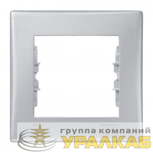 Рамка 1-м Sedna IP44 алюм. SchE 