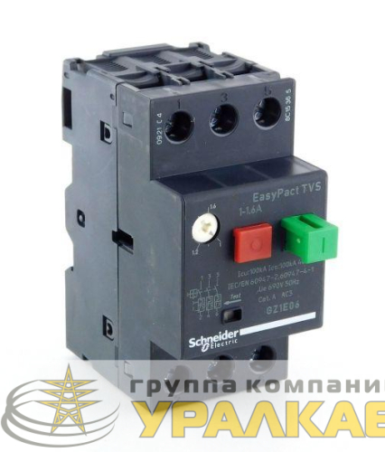 Выключатель авт. 1-1.6А SchE 