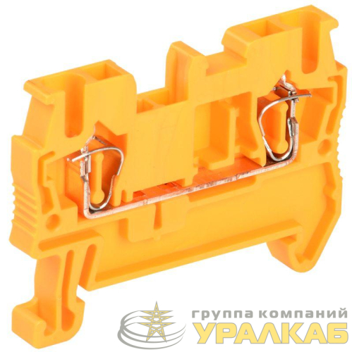 Клемма пружинная КПИ 2в-2.5 31А оранж. IEK 