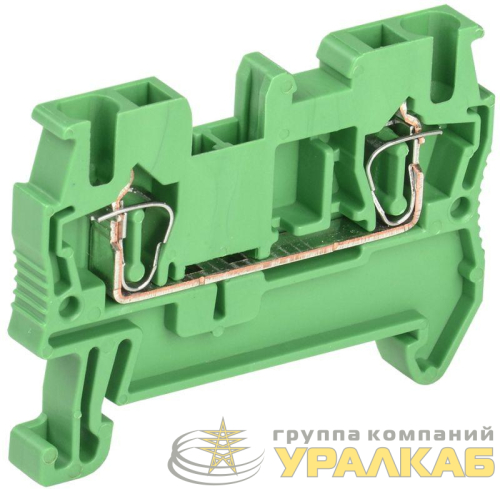 Клемма пружинная КПИ 2в-2.5 31А зел. IEK 