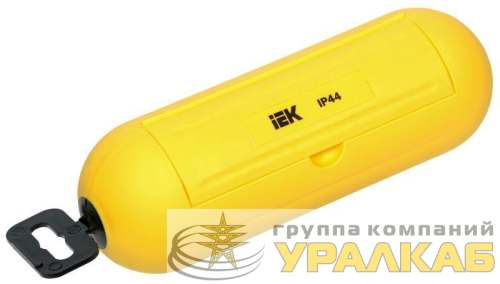Бокс для защиты кабельного соединения IP44 желт. IEK 