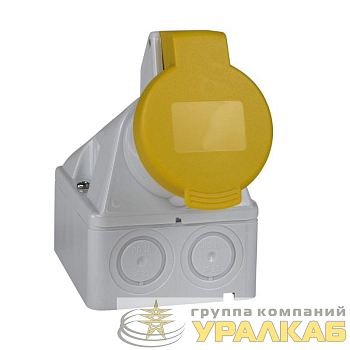 Розетка настенная с коробом 16А 3P 110В винт. IP44 SchE 