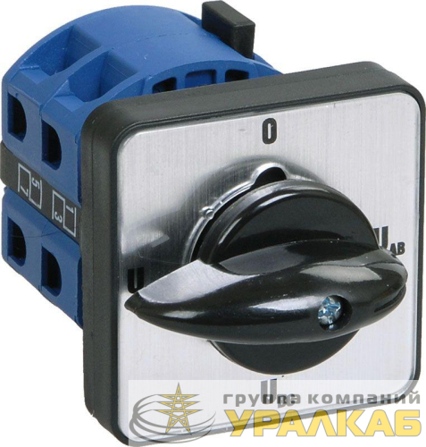 Переключатель кулачковый ПКП10-53/О 10А на 3 полож. Uc-O-Ua-Ub 400В IEK 