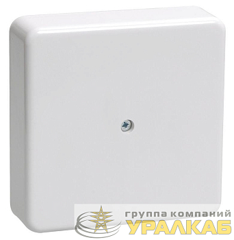 Коробка распаячная ОП 75х75х28 IP20 КМ41216-01 (6 клем. 6кв.мм) бел. IEK 