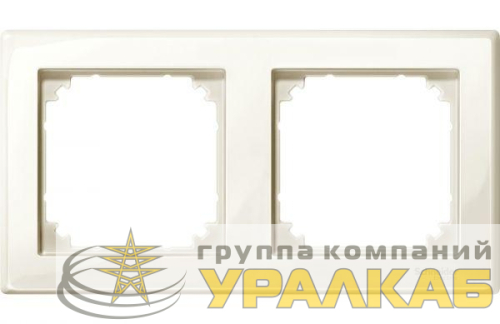 Рамка 2-м Merten беж. SchE 