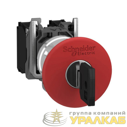 Кнопка аварийной остановки 22мм с ключом SchE 