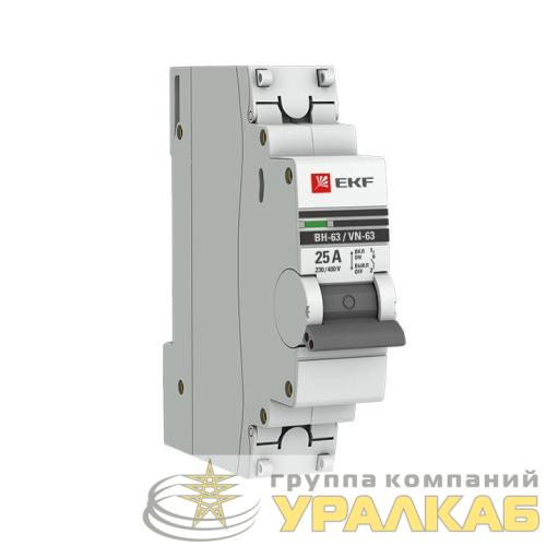 Выключатель нагрузки 1п 25А ВН-63 PROxima EKF 