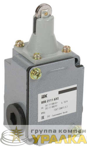 Выключатель концевой ВПК-2111-БУ2 толкатель с роликом IP65 IEK 