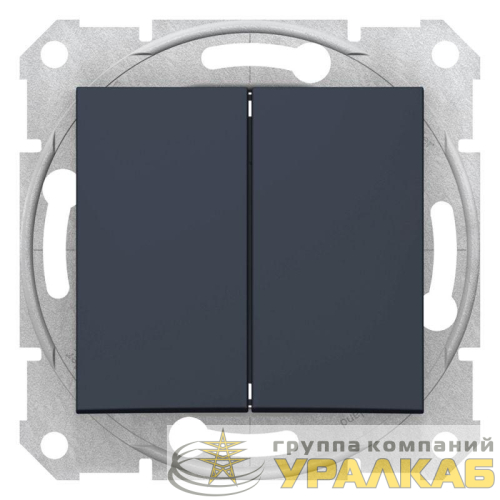 Переключатель проходной 2-кл. СП Sedna 10А IP20 (сх. 6+6) 250В графит SchE 