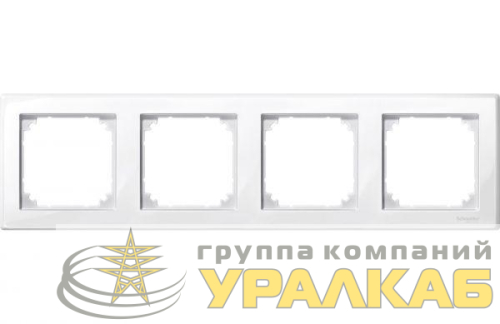 Рамка 4-м Merten бел. SchE 