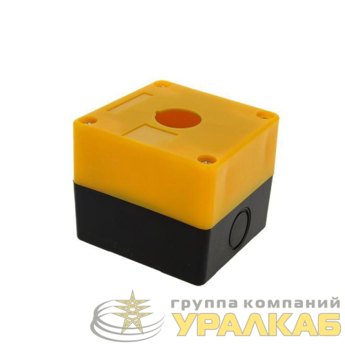 Корпус КП 101 1 кнопка желт. EKF 