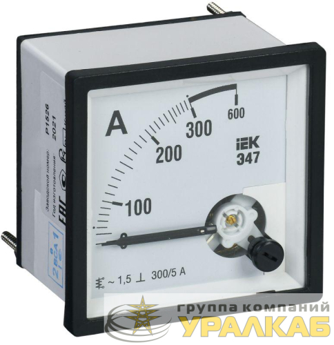 Амперметр Э47 96х96мм 300/5А кл. точн. 1.5 IEK 