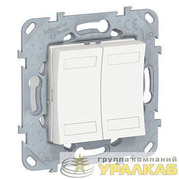 Механизм выключателя 4-кл. СП UNICA NEW KNX бел. антиб. SchE 