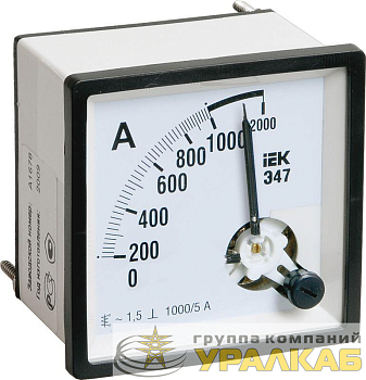 Амперметр Э47 96х96мм 1000/5А кл. точн. 1.5 IEK 