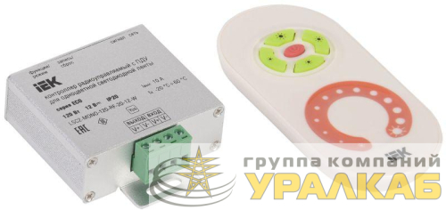 Контроллер с ПДУ радио MONO 1 канал 12В 10А 120Вт бел. IEK 